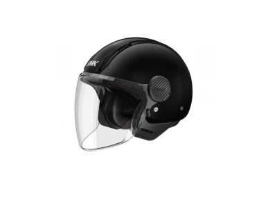 Casca moto open face SMK LAMINAR SOLID, NEAGRA marimea 3XL, unisex, foto