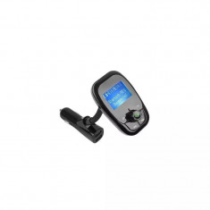 Modulator FM Bluetooth auto, 2 porturi USB, Gonga® Negru