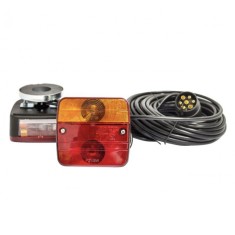 Set lampi magnetice pentru remorca, fisa 7 pini, cablu intre stopuri de 2.5m,