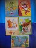 HOPCT LOT NR 1001 CEHIA-DESENE ANIMATE PENTRU COPII-5 CARTI POSTALE-CIRCULATE, Circulata, Printata