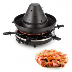 Klarstein KLARSTEIN TASTE VOLCANO, negru, grill tatar, grill cu racle, 1500 w, 8 persoane foto