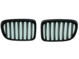 Grila masca fata fata BMW X1 (E84), 2012-08.2015, partea stanga, negru/negru; Tuning,