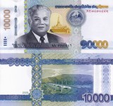 Bancnota Laos 10000 Kip 2020 UNC, Asia, Bancnote Straine