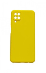 Husa telefon compatibila cu Samsung Galaxy A12, Galben, Cu interior de catifea, 212HT