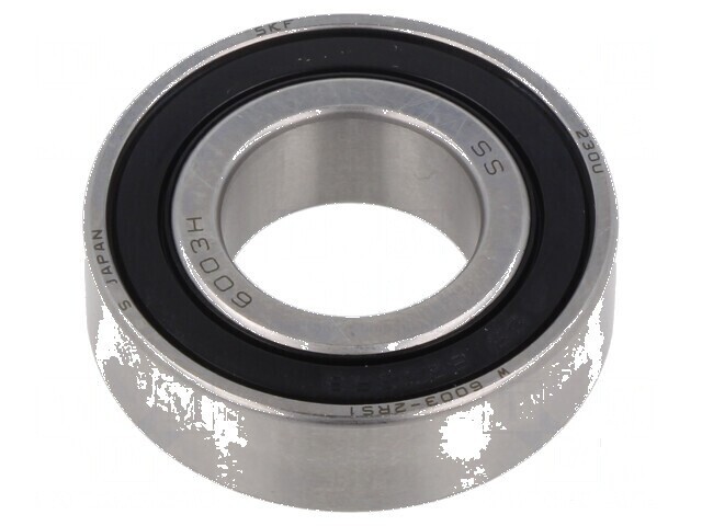 Lagăr cu bile pe un singur r&acirc;nd - Dimensiuni: &Oslash;int: 17mm &Oslash;ext: 35mm W: 10mm