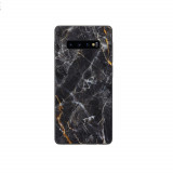 Cumpara ieftin Set Doua Folii Skin Acoperire 360 Compatibile cu Samsung Galaxy S10 Plus Wraps Skin Printing Marble Black, Oem