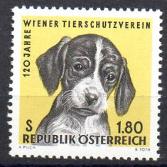 AUSTRIA 1966, Fauna - Caine, serie neuzata, MNH