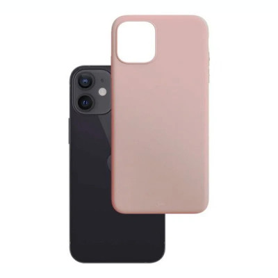 Husa Cover Silicon Mat 3mk pentru iPhone 13 Roz foto