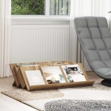 vidaXL Raft pentru reviste cu raft Stejar Artizanal 90 x 53 x 28,5 cm 890895