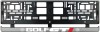 Set 2 bucati, suport numar inmatriculare argintiu Golf GTI, Autohelix MSA