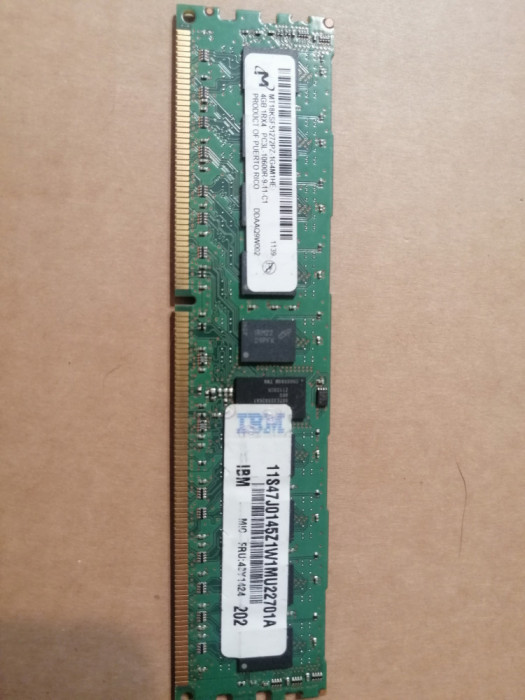 Memorie MT18KSF51272PZ-1G4M1HE MICRON 4GB PC3L-10600R DDR3-1333 Doar pt. SERVER