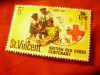 Timbru St. Vincent 1970 - Crucea Rosie , val. 5C stampilat
