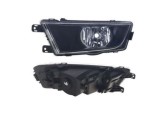 Proiector ceata SKODA OCTAVIA III (5E), 01.2013-05.2017, partea stanga, tip bec H8; negru; cu lumina viraje