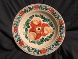 Farfurie romaneasca pictata perioada RSR anii 70 realizata la Sighisoara !