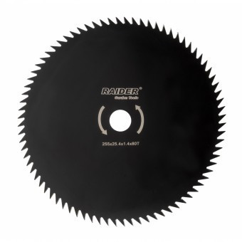 Disc circular pentru motocoasa, Raider, dimensiune 255x25.4x1.4mm, 80 dinti foto