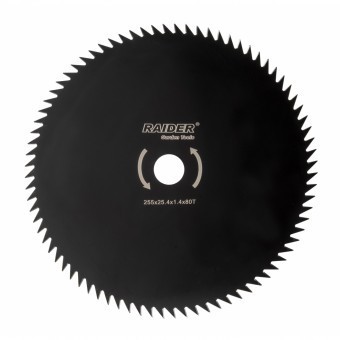 Disc circular pentru motocoasa, Raider, dimensiune 255x25.4x1.4mm, 80 dinti