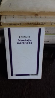DISERTATIE METAFIZICA - LEIBNIZ foto