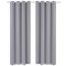 Draperii opace cu inele metalice, 2 buc., gri, 135 x 245 cm 130375