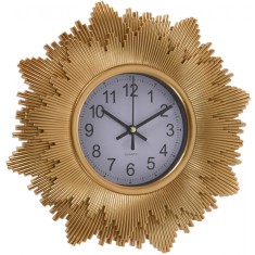 Ceas de perete decorativ auriu