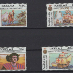 TOKELAU 1992 CORABII VAPOARE DESCOPERIREA AMERICII COLUMB