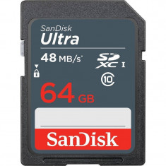 Card de memorie Sandisk Ultra SDXC 64GB Clasa 10 48Mbs UHS-I foto