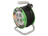 Prelungitor Bobinat 4 Prize PVC Negru 15m