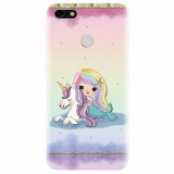 Husa silicon pentru Huawei Y6 Pro 2017, Mermaid Unicorn Play