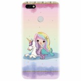Husa silicon pentru Huawei P9 Lite, Mermaid Unicorn Play