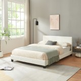 Pat tapitat Granada alb 140x200 cm Corium HausGarden Leisure, [Corium]
