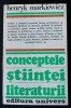 Henryk Markiewicz - Conceptele științei literaturii