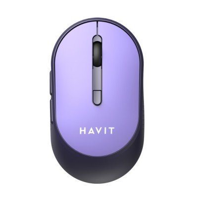 Mouse Fara Fir 2.4GHz, 1200/2400/3200 DPI - Havit (MS78GT) - Purple foto