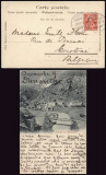 Switzerland 1903 Old postcard stationery Zermatt to Courtrai Belgium DB.285