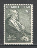 Belgia.1955 100 ani nastere E.Verhaeren-poet MB.52, Nestampilat