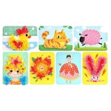 Set de artizanat pentru copii Yizemay, 10 modele, hartie, plastic, multicolor