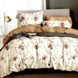 Cumpara ieftin Lenjerie de pat 2PXXL bumbac finet 4 piese, cearceaf pat clasic 220x230, cearceaf pilota 200x220, 2 fete perna 50x70, ELV127 Relax KipRoom, Somnart
