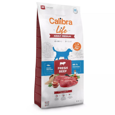 Calibra Dog Life Adult Medium Fresh Beef 2,5 kg foto