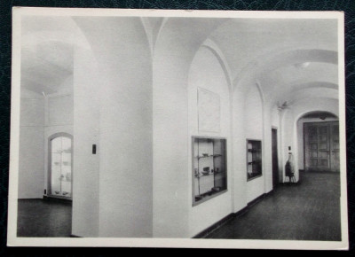 CARTE POSTALA CP Belgia muzeul Mariemont sala merovingiana necirculata ** foto