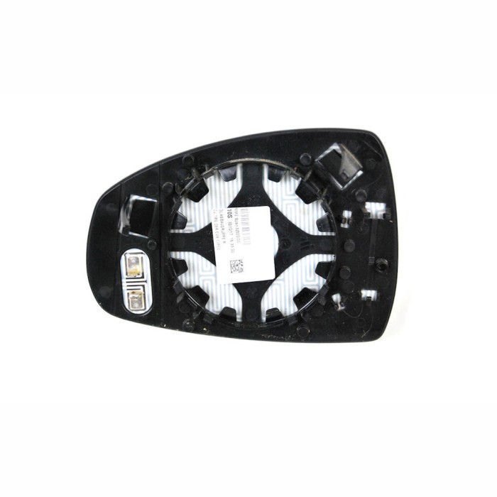Geam oglinda exterioara cu suport fixare Alfa Romeo 156 (932), 11.1997-09.2005, partea Stanga, incalzit; sticla asferica; geam albastru, Aftermarket
