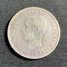 Moneda 5 lei 1906 argint