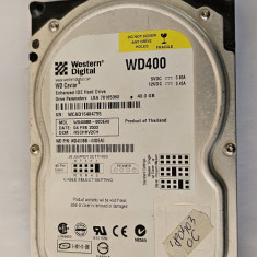 HARD WESTERN DIGITAL 40 GB , MODEL WD400BB-00DEA0