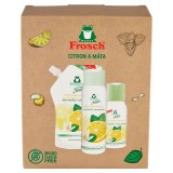 S&uacute;prava darčekov&aacute; Frosch, citr&oacute;n a m&auml;ta, 50 ml + 300 ml + 500 ml