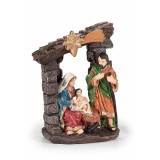 Figurina religioase Nasterea Domnului polirasina multicolora 12x6x15.5 cm