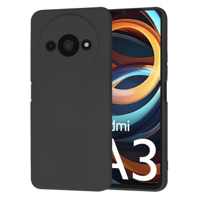 Husa silicon Xiaomi Redmi A3 Techsuit SoftFlex, negru foto
