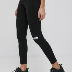 The North Face colanti femei, culoarea negru, cu imprimeu