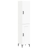 Cumpara ieftin Dulap inalt, alb, 34,5x34x180 cm, lemn prelucrat