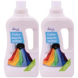 Detergent rufe colorate, lichid, 2 x 1 L, eco, vegan
