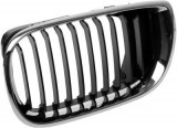 Grila radiator Bmw Seria 3 (E46), Sedan/Combi,10.2001-06.2005, stanga, crom/crom/negru, 51137030545, 200905-1, Rapid