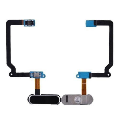 Banda Flex Samsung Galaxy S5 SM-G900F Home Buton Negru foto