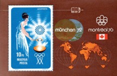 Ungaria 1973 - Jocurile Olimpice - M&uuml;nchen și Montreal, colita neuzata