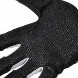 Manusi fitness inSPORTline Taladaro negre/albe cu degete complete